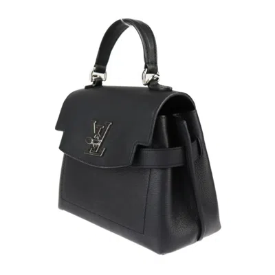 Pre-owned Louis Vuitton Black Leather Handbag Shoulder Bag ()