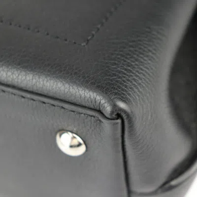 Pre-owned Louis Vuitton Black Leather Handbag Shoulder Bag ()