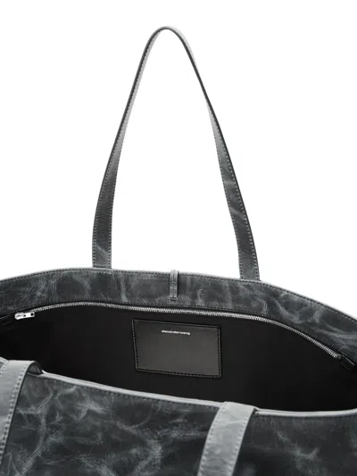 Alexander Wang Structured Black Tote With Minimalist Design In Black