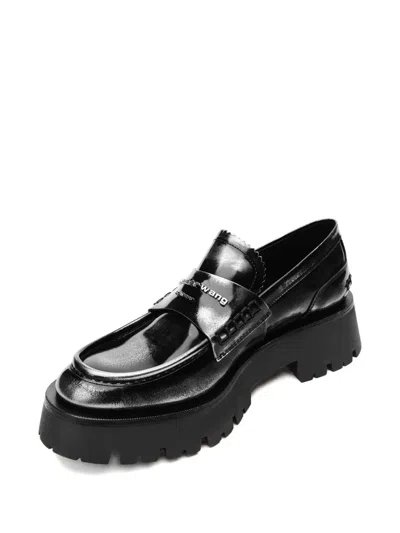 Alexander Wang Mocassini Carter In Pelle With Medium Tacco In Black