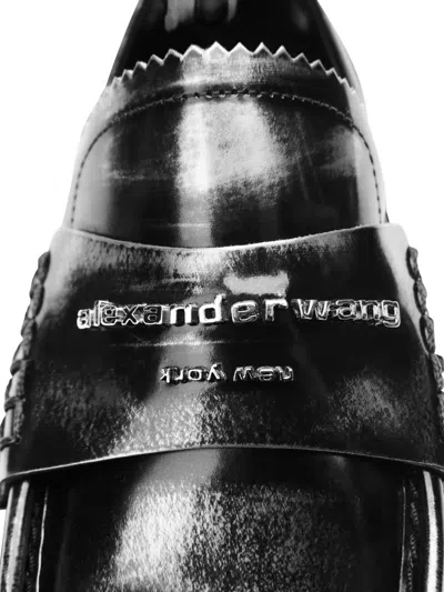 Alexander Wang Mocassini Carter In Pelle With Medium Tacco In Black