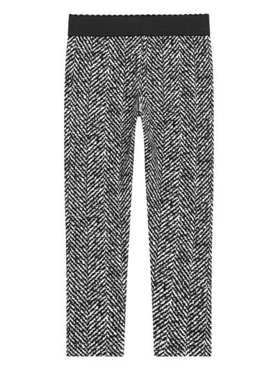 Dolce & Gabbana Chevron-pattern Leggings In Multi