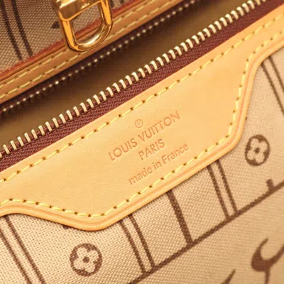 Pre-owned Louis Vuitton Brown Coated Canvas Pvc Leather Tote Bag ()