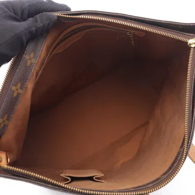 Pre-owned Louis Vuitton Brown Coated Canvas Pvc Leather Tote Bag ()