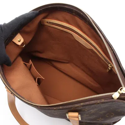 Pre-owned Louis Vuitton Brown Coated Canvas Pvc Leather Tote Bag ()