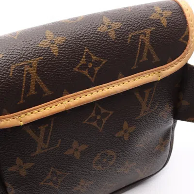Pre-owned Louis Vuitton Brown Coated Canvas Pvc Monogram Leather Fanny Pack Sling Bag ()