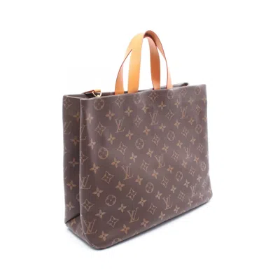 Pre-owned Louis Vuitton Brown Monogram Leather Tote Bag ()