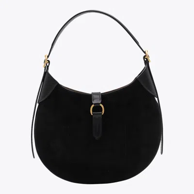 Polo Ralph Lauren Black Leather Shoulder Bag