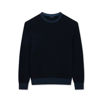 Paul & Shark Soft Cool Touch Wool Crewneck Sweater In Blue