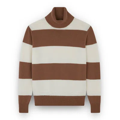 Paul & Shark Wool And Cashmere Turtleneck Sweater In Multi