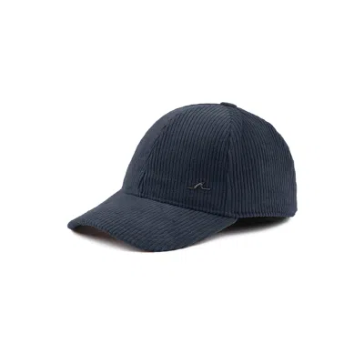 Paul & Shark Corduroy Baseball Cap In Blue