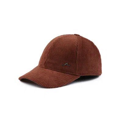 Paul & Shark Corduroy Baseball Cap In Brown