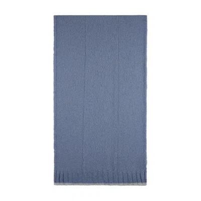 Paul & Shark Wool Cashmere Scarf In Blue