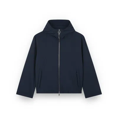 Paul & Shark Typhoon Padded Hooded Jacket In Blue