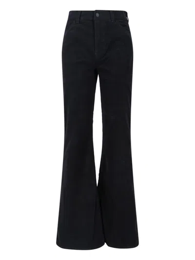 Nili Lotan Florence High-rise Flared Jeans In Black