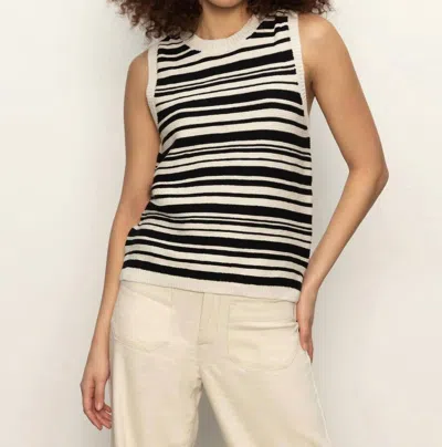 Sanctuary Modern Sweater Shell Tank Top In Black And Macrame In Multi