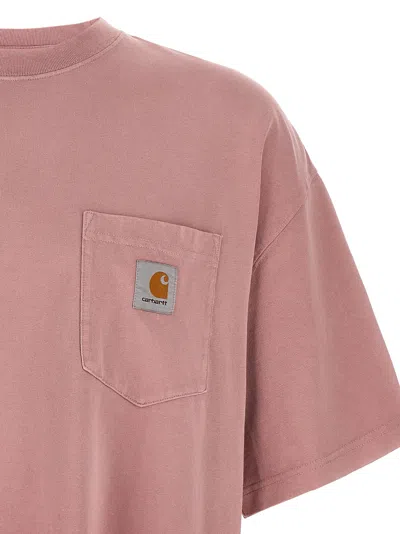 Carhartt Hudson Pocket T-shirt In Pink