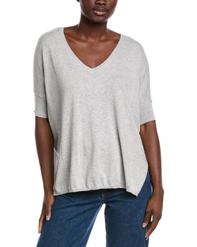 Minnie Rose Pow Pow Cashmere-blend Sweater In Gray