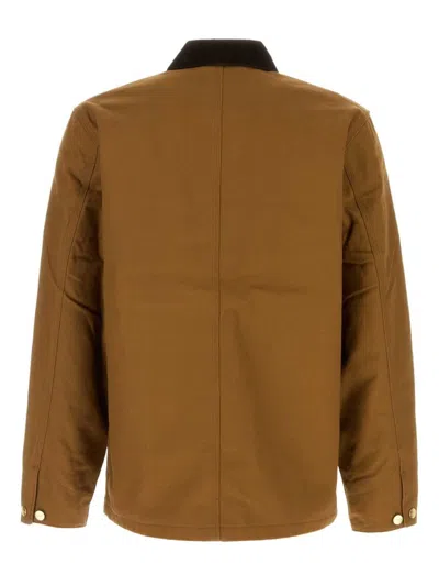 Carhartt Wip Michigan Winter Jacket In Brown