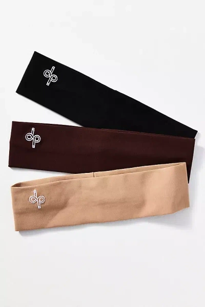 Daily Practice By Anthropologie Daily Practice Jersey Stretch Headbands, Set Of 3 In Sand