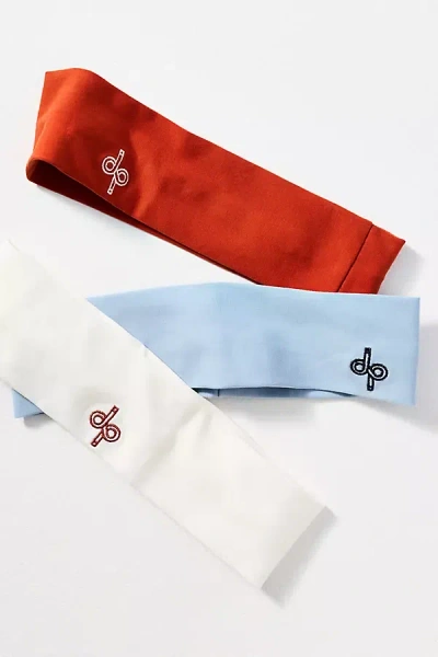 Daily Practice By Anthropologie Daily Practice Jersey Stretch Headbands, Set Of 3 In Blue