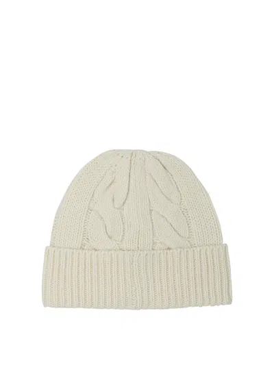 Polo Ralph Lauren Lscablecnpp-long Sleeve-pullover Hats White In Neutral