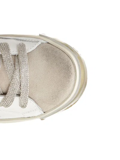 Philippe Model Prsx Low Sneakers In White Suede And Leather