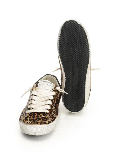 Philippe Model Stitched Leopard Print Low-top Sneakers Slip-on In Animal Print