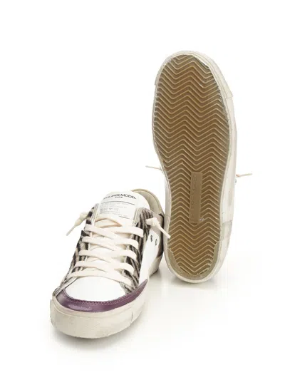Philippe Model Prsx Low Sneakers In White Leather