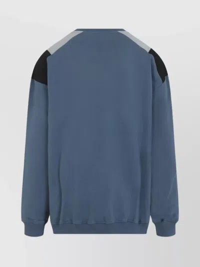 Martine Rose Blue Logo Sweatshirt In Blue