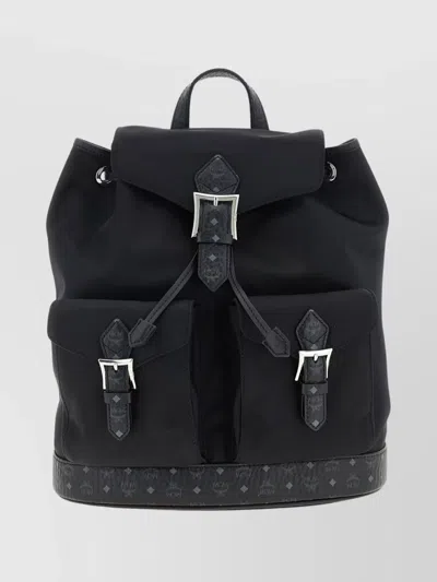 Mcm Straps Adjustable Buckle Front Pockets Top Handle