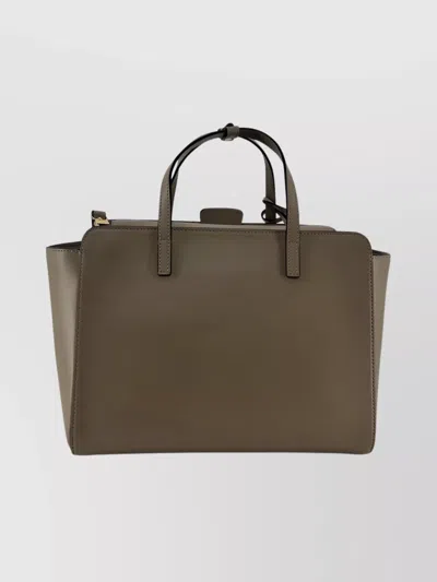 Hidesins Soft Calfskin Leather Shoulder Bag In Gray