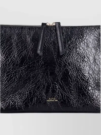 Apc Vera Textured Shoulder Bag With Adjustable Strap