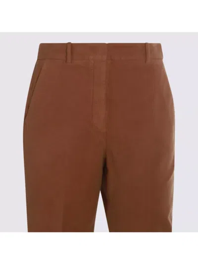 Incotex Comfortable Trousers Featuring Elastic Waistband In Brown