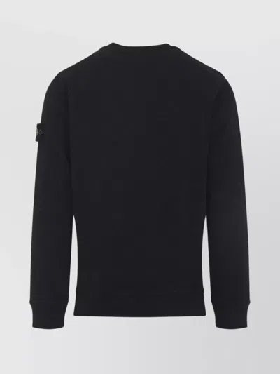Stone Island Turtleneck Sweater In Black