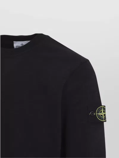 Stone Island Turtleneck Sweater In Black