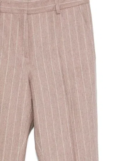 Incotex Tailored Trousers With Cuffed Hem And Pockets In Pink