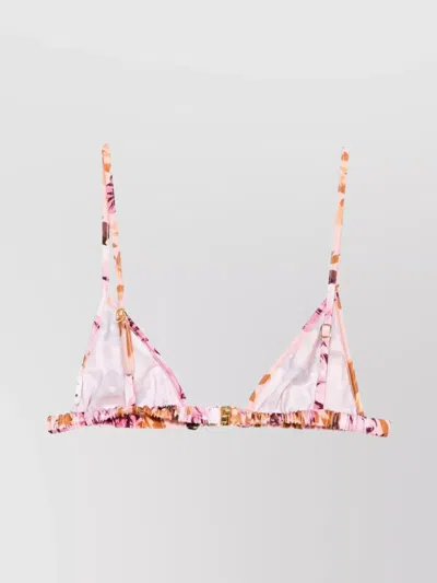 Chloé Chloè Triangle Bikini Top In Pink