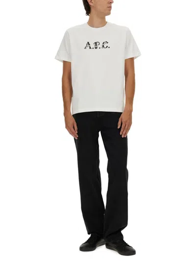 Apc Regular Fit Short Sleeve Crew Neck T-shirt In White