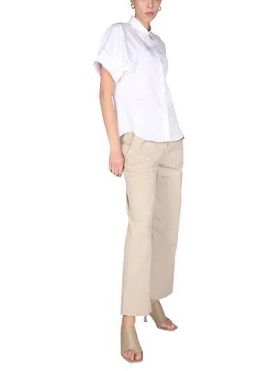 Aspesi Straight Leg Trousers In Gold