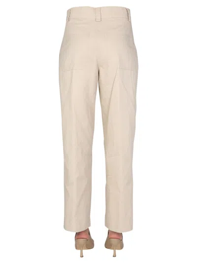 Aspesi Straight Leg Trousers In Gold