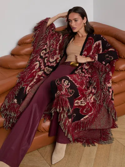 L'agence Naoko Poncho In Burgundy