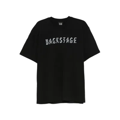 44 Label Group Men Cotton T-shirt With Logo In Black