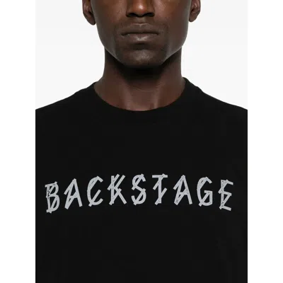 44 Label Group Men Cotton T-shirt With Logo In Black