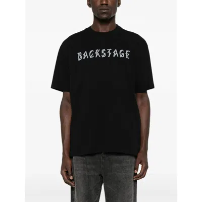 44 Label Group Men Cotton T-shirt With Logo In Black