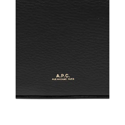 Apc A.p.c. Women Vera Leather Shoulder Bag In Black