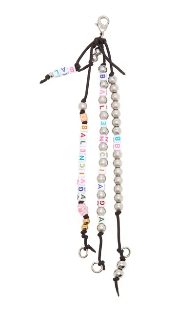 Balenciaga Beaded Bracelet-style Keyring In Multi