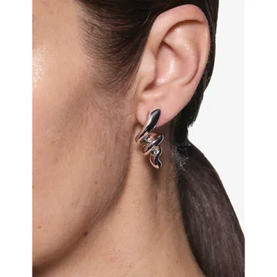 Maria Black Womens Coil Small Sterling-silver Earrings In Multi
