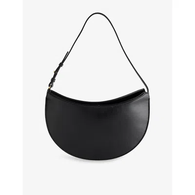 Jacquemus Womens Black The Ovalo Leather Clutch In Black