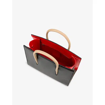 Christian Louboutin Paloma Medium Leopard-print Leather Top-handle Bag In Multi